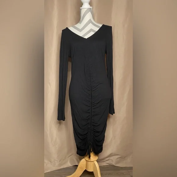 New Fashion Nova Large Black Bodycon Dress - Picture 2 of 7